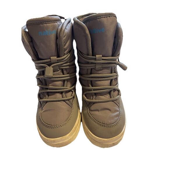 Native Chamonix Little Kid's Unisex Winter Snow Boots Boy's/Girl's Gray 2 - Picture 2 of 6